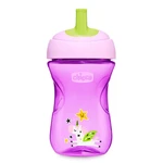 Chicco Hrnček Chicco Pokročilý so slamkovým náustkom 266 ml, fialový 12m+