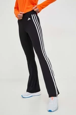 Tréningové nohavice adidas Performance Training Essentials dámske, čierna farba, s nášivkou
