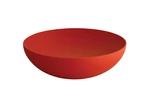 Dvojplášťová oceľová misa "Double" s reliéfnym vzorom, červená, 25 cm - Alessi