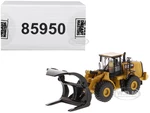 CAT Caterpillar 972M Wheel Loader with Log Fork and Operator "High Line" Series 1/87 (HO) Diecast Model by Diecast Masters