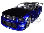 2006 Ford Mustang GT Blue with Black Top 1/24 Diecast Model Car by Jada