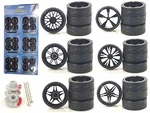 Wheels and Tires Multipack Set of 24 pieces for 1/18 Scale Cars and Trucks