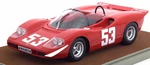 Abarth 2000 S 1969 Winner Nurburgring Toine Hazemans Limited Edition to 100pcs 1/18 Model Car by Tecnomodel