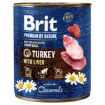 Konzerva Brit Premium by Nature Turkey with Liver 800g