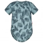Baby Nellys Bavlněné body krátký rukáv, Palmy - zelené, vel. 80 (9-12m)