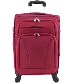 Cestovní textilní kufr na čtyřech kolečkách Agrado (S) 45l - vínová
