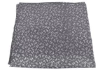 Dámský šátek  s květovaným vzorem - tmavě šedá