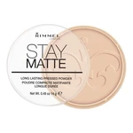 Rimmel London Stay Matte 14 g púder pre ženy 003 Peach Glow