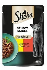 SHEBA  SELECTION   85g - KURACIE / HOVÄDZIE