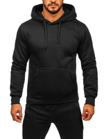 Costum de training negru cu glugă Bolf D003