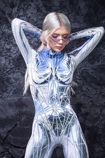 Rave Bodysuit Women - Sexy Rave Outfit - Burning Man Clothing Women - Festival Clothing - Pole Dance Costume - Festival Catsuit