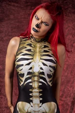 Sexy Skeleton Bodysuit Sleeveless - Halloween Sexy Skeleton Catsuit - Halloween Skeleton Costumes