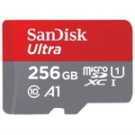 Pamäťová karta SanDisk Micro SDXC Ultra Android 256GB UHS-I U1 (120R/20W) + adapter (SDSQUA4-256G-GN6MA) pamäťová karta microSDHC • kapacita 256 GB • 