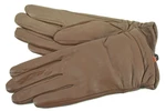 Dámské zateplené kožené rukavice Arteddy  - taupe (S)