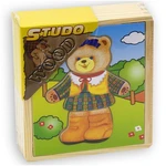 Studo Wood Šatní skříň medvědí slečna