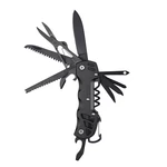 15-in-1 Multifunction Folding Knife EDC Survival Tools Saw Scissors Opener Carabiner Screwdriver Outdoor Camping Climbin