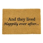 Rohožka z prírodného kokosového vlákna Artsy Doormats Happily Ever After, 40 x 60 cm