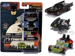 "Batman" (1966-1968) Classic TV Series 3 piece Set "Nano Hollywood Rides" Diecast Models by Jada