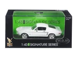 1968 Ford Mustang GT White  Signature Series 1/43 Diecast Car by Road Signature