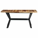 Dining Table 63"x31.5"x29.5" Solid Sheesham Wood