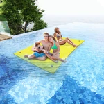 HALLOLURE 101"x69.5" Floating Water Pad Tear-Resistant XPE Foam Bouncy&Durable Water Floating Bed For Pool Beach Ocean L