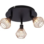 Brilliant Dalma 21034/76 stropná lampa halogénová žiarovka G9 99 W čierna, meď Brilliant Dalma 21034/76 stropná lampa halogénová žiarovka G9 99 W čierna, meď