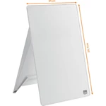 nobo sklenená tabuľa pre poznámky Diamond Glass Desktop (š x v) 21.6 cm x 29.7 cm briliantovo biela  vr. stojančeku na s