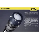 NiteCore NITNFD34 difúzor  MT25, MT26, SRT6 a horáky s Ø 33 - 36 mm