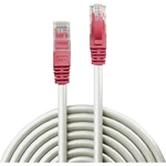 LINDY RJ45 (krížený) sieťový prepojovací kábel CAT 6 U/UTP 1.00 m sivá s ochranou