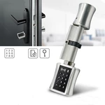 Smart Cylinder Lock European Style Electronic Door Lock Digital Keypad Code RFID Card Keyless Lock For Home Hotel Apartm