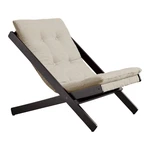Čierne skladacie kreslo z bukového dreva Karup Design Boogie Black/Linen Čierne skladacie kreslo z bukového dreva Karup Design Boogie Black/Linen