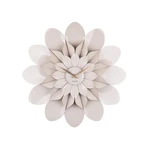 Sivé nástenné hodiny Karlsson Flower, ø 60 cm