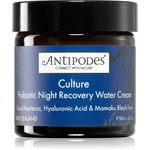 Antipodes Culture Probiotic Night Recovery Water Cream intenzivní noční krém pro revitalizaci pleti s probiotiky 60 ml