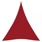 Stínící plachta trojúhelníková 3 x 4 x 4 m oxfordská látka Dekorhome Červená