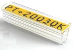 Partex PT+10015A  návlečka 15mm, 200ks, (2,5 5,0 mm), PT průsvitné pouzdro na štítky