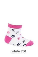 Gatta Cottoline jarní-letní vzorované G14.59N 0-2 let Dívčí ponožky 15-17 white
