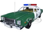 1975 Plymouth Fury Green and White "Capitol City Police" 1/18 Diecast Model Car by Greenlight