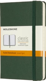 Moleskine - zápisník - linkovaný, zelený S