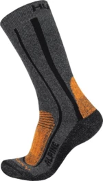 Husky Alpine L (41-44), oranžová Ponožky