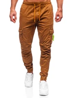 Hnědé pánské jogger kapsáče Bolf R8702