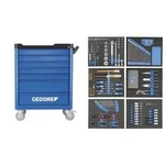 Vozík na nářadí workster - s 190-dílnou sadou nářadí Gedore 2980320, rozměry:(d x š x v) 510 x 785 x 1045 mm, 93.6 kg
