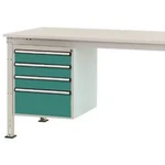 Manuflex ZB4813.0001 Vestavné pouzdro, Nutzhohe stacionárně 500 mm s 4 šuplíky. Pro stolní hloubka 1000 mm