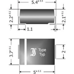 Schottkyho bariérová usměrňovací dioda TRU COMPONENTS TC-SK54, 1581993, DO-214AA , 5 A, 40 V