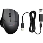 Wi-Fi myš Contour Design Unimouse UNIMOUSE-WL, ergonomická, lze znovu nabíjet, černá