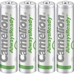 Akumulátor AAA Ni-MH Camelion AlwaysReady Solar, 600 mAh, 1.2 V, 4 ks