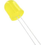 LED s vývody HuiYuan 10003Y1D-EHB-A, typ čočky kulatý, 10 mm, 50 °, 20 mA, 325 mcd, žlutá