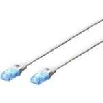 Síťový kabel RJ45 Digitus DK-1512-030/WH, CAT 5e, U/UTP, 3.00 m, bílá