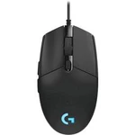 Optická herní myš Logitech Pro Hero 910-005440, s podsvícením, integrovaná profilová paměť, černá, modrá