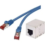 Síťový prodlužovací kabel RJ45 Renkforce RF-3829034, CAT 6, S/FTP, 1.00 m, modrá