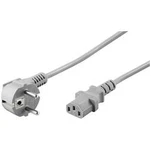 Síťový kabel s IEC zásuvkou Goobay 2.00 m, šedá